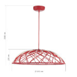 SL6016.603.01 Светильник подвесной ST-Luce Красный/Красный LED 1*20W 3000K BOUND — изображение 8