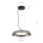 SL6019.413.01 Светильник подвесной ST-Luce Черный/Дымчатый, Белый LED 1*36W 3000K FORAY — изображение 4