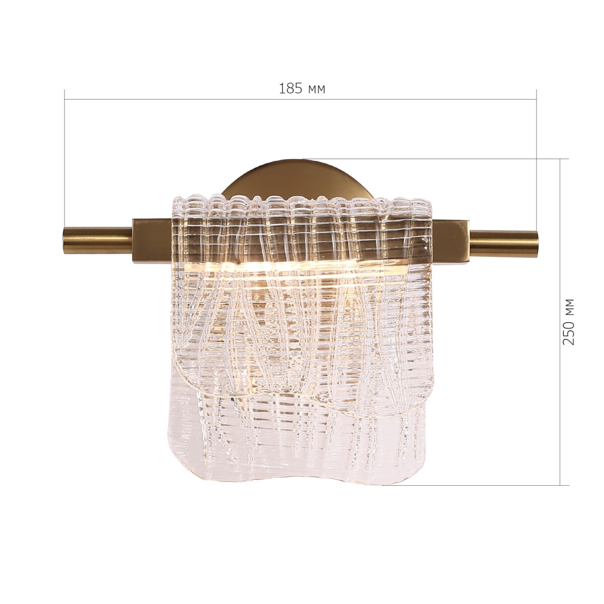 SL6021.201.06 Светильник настенный ST-Luce золотистый/прозрачный LED 1*6W 3000K VOILE — изображение 7