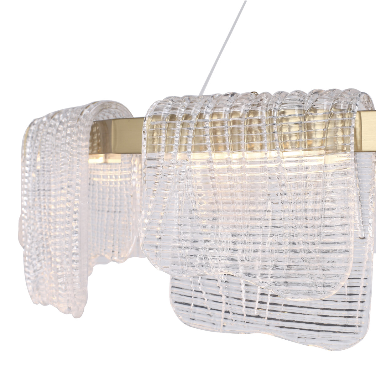 SL6021.203.66 Светильник подвесной ST-Luce золотистый/прозрачный LED 1*66W 3000K VOILE — изображение 4