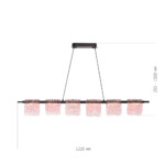 SL6021.403.36 Светильник подвесной ST-Luce черный/розовый LED 1*36W 3000K VOILE — изображение 5