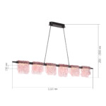 SL6021.403.36 Светильник подвесной ST-Luce черный/розовый LED 1*36W 3000K VOILE — изображение 6