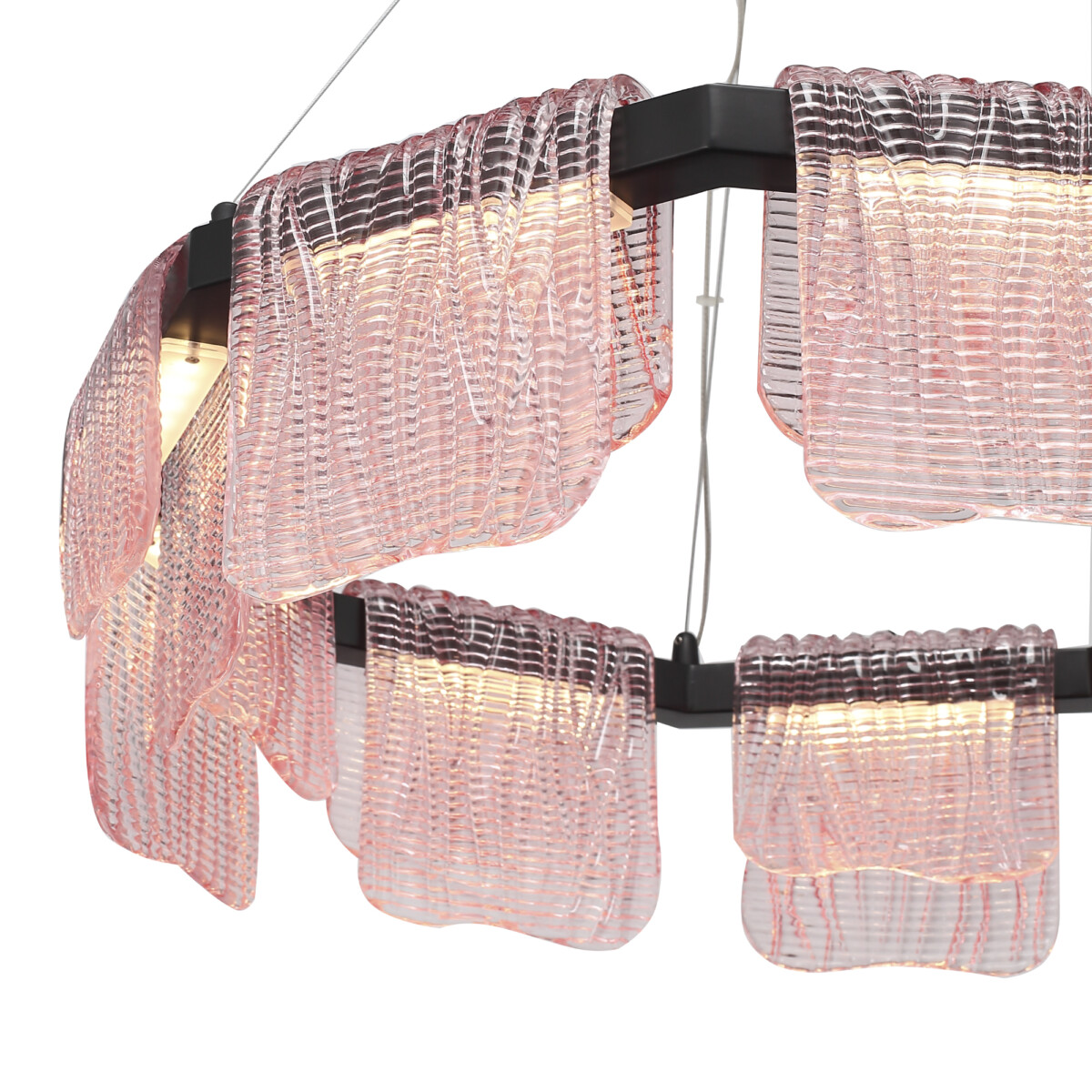 SL6021.403.54 Светильник подвесной ST-Luce черный/розовый LED 1*54W 3000K VOILE — изображение 3