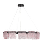 SL6021.403.66 Светильник подвесной ST-Luce черный/розовый LED 1*66W 3000K VOILE