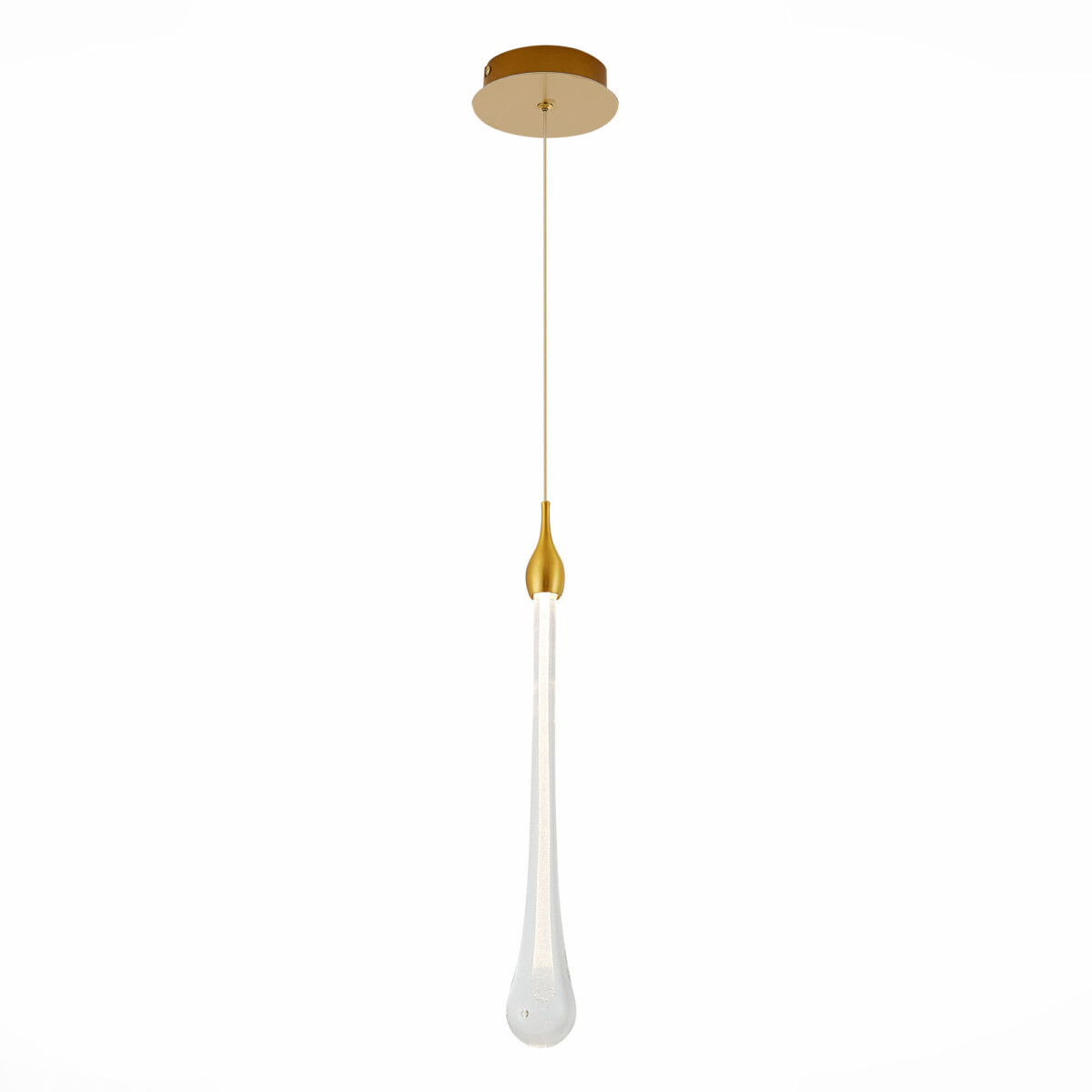 SL6103.203.01 Подвес ST-Luce Золотистый/Прозрачный LED 1*3W 4000K Faenza — изображение 1