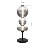 SL6119.404.18 Прикроватная лампа ST-Luce Черный/Дымчато-Серый LED 1*18W 3000K PERLINA — изображение 6