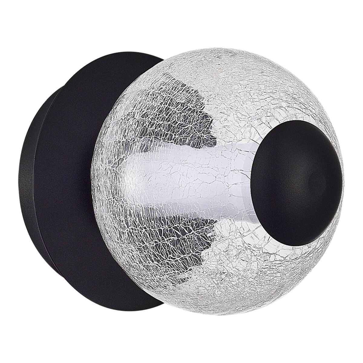 SL6120.401.01 Светильник настенный ST-Luce Черный/Прозрачное кракелированное стекло LED 1*8,5W 3000K PEEK — изображение 2