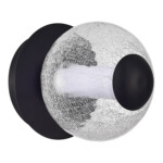 SL6120.401.01 Светильник настенный ST-Luce Черный/Прозрачное кракелированное стекло LED 1*8,5W 3000K PEEK — изображение 2