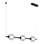 SL6120.403.03 Светильник подвесной ST-Luce Черный/Прозрачное кракелированное стекло LED 3*8,5W 3000K PEEK — изображение 3