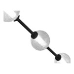 SL6120.403.03 Светильник подвесной ST-Luce Черный/Прозрачное кракелированное стекло LED 3*8,5W 3000K PEEK — изображение 4