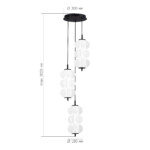 SL6121.403.03 Светильник подвесной ST-Luce Черный/Белый LED 3*7,5W 3000K TALISMAN — изображение 5