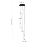 SL6121.403.07 Светильник подвесной ST-Luce Черный/Белый LED 7*8W 3000K TALISMAN — изображение 5