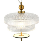 SL6122.313.01 Светильник подвесной ST-Luce Латунь/Прозрачный, Латунь LED 1*8W 3000K ORIENTAL — изображение 3