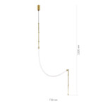 SL6132.301.20 Светильник настенно-потолочный ST-Luce Латунь/Белый LED 1*20W 3000K STRAP — изображение 3