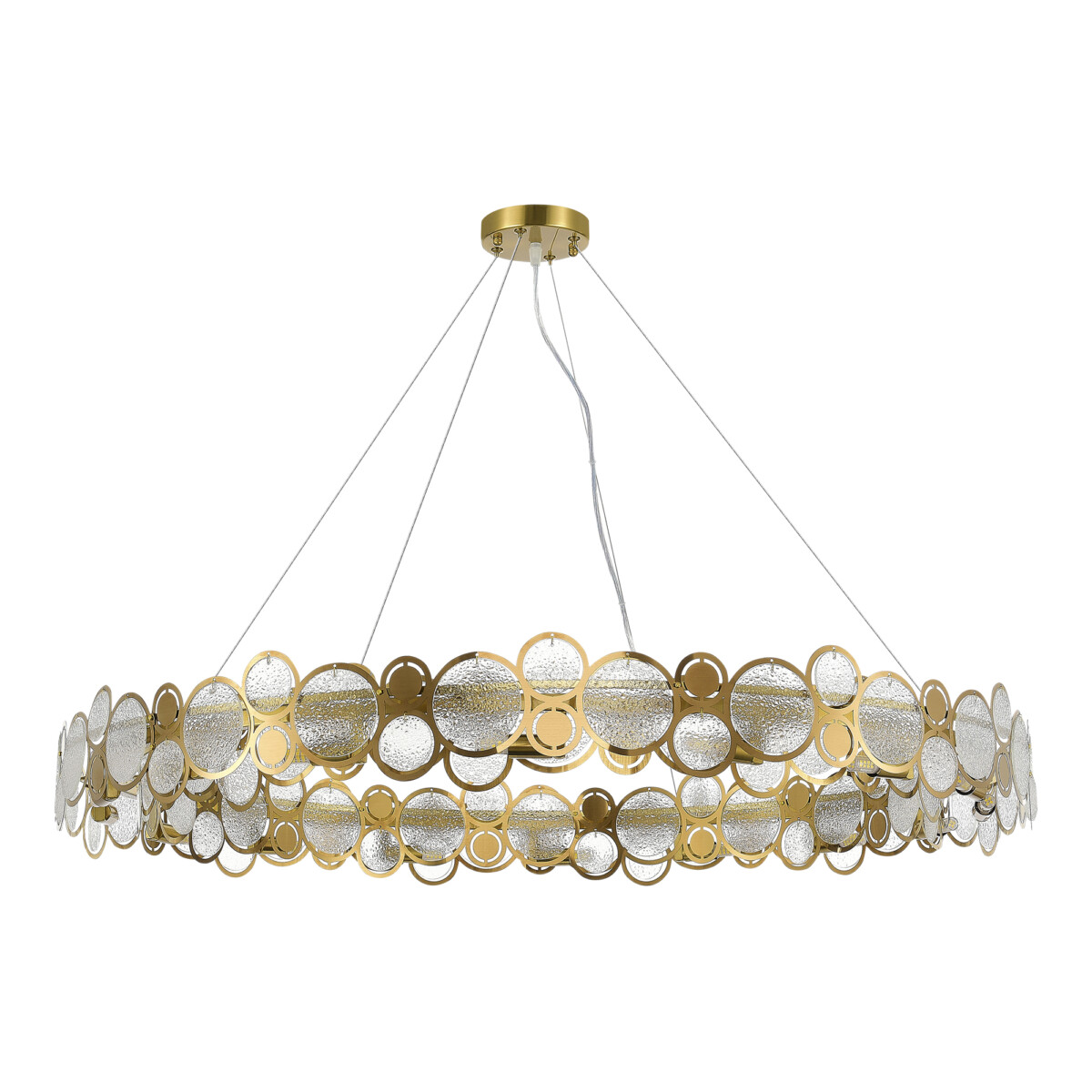 SL6133.303.16 Светильник подвесной ST-Luce Латунь/Прозрачный G9 16*5W 4000K SWATCH — изображение 2