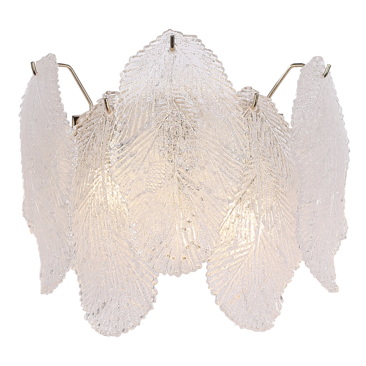 SL6135.201.02_01W SL6135.201.02 Светильник настенный ST-Luce золотистый/прозрачный, янтарный G9LED 2*5W LIGHTSOME — изображение 1