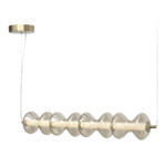 SL6136.223.01 Светильник подвесной ST-Luce золото/коньячный LED 1*22W 3000K SPINE — изображение 3