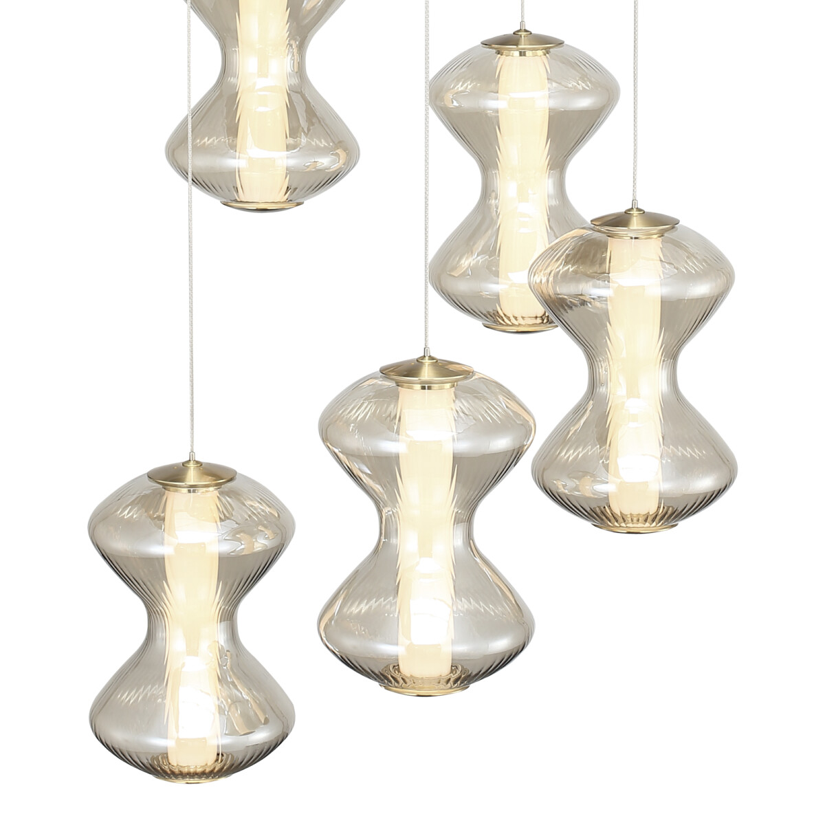 SL6136.233.01 Светильник подвесной ST-Luce золото/коньячный LED 1*28W 3000K SPINE — изображение 4