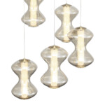 SL6136.233.01 Светильник подвесной ST-Luce золото/коньячный LED 1*28W 3000K SPINE — изображение 4