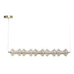 SL6136.243.01 Светильник подвесной ST-Luce золото/коньячный LED 1*28W 3000K SPINE — изображение 2