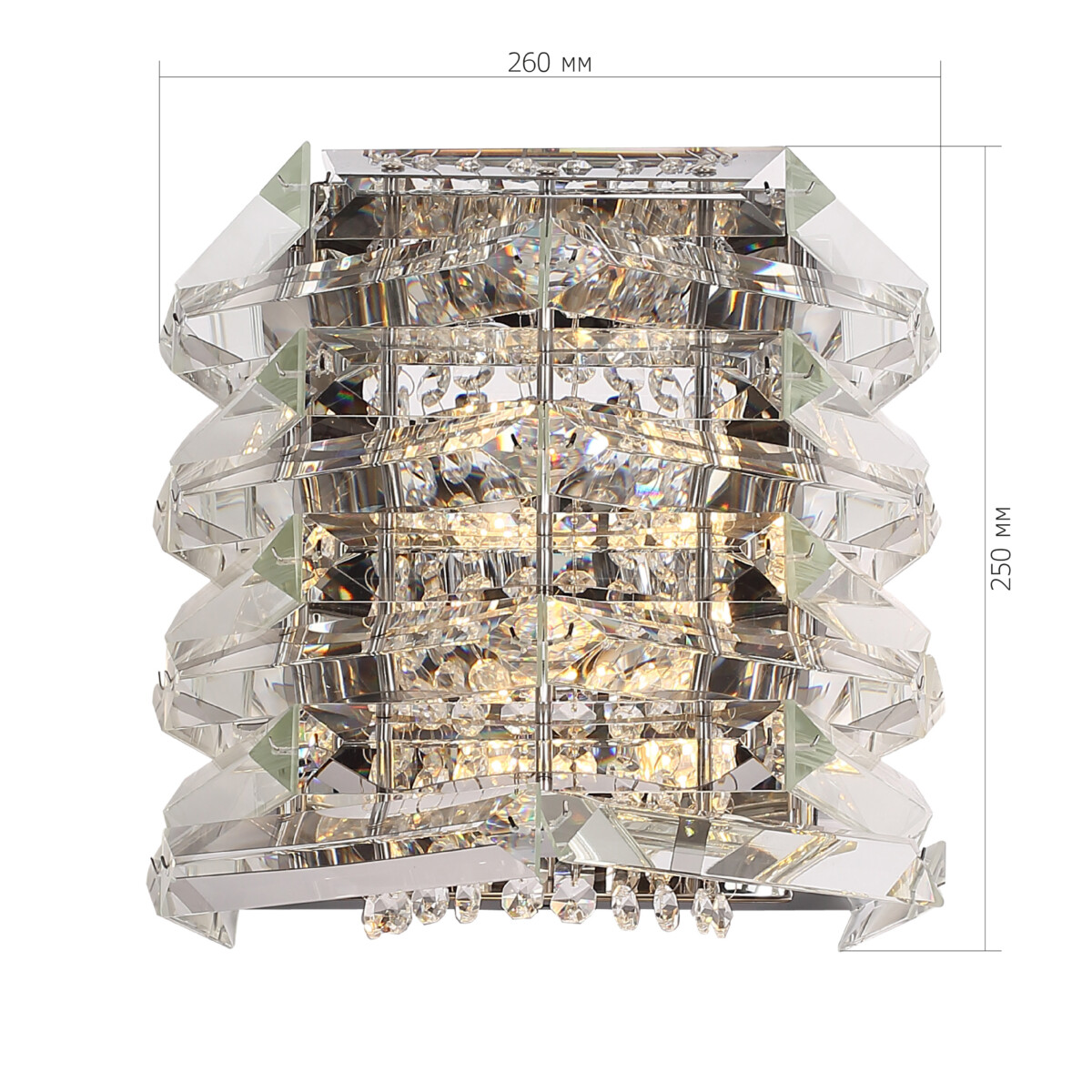 SL6137.101.02 Светильник настенный ST-Luce никель/прозрачный E14 2*40W STROZZI — изображение 5