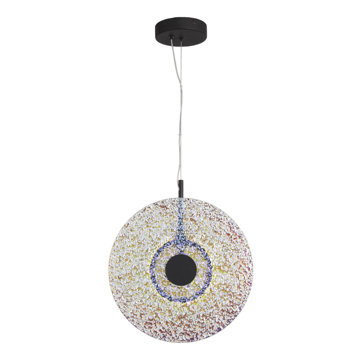 SL6142.423.01_01W SL6142.423.01 Светильник подвесной ST-Luce черный/радужный LED 1*8W 4000K ALUMNO — изображение 1