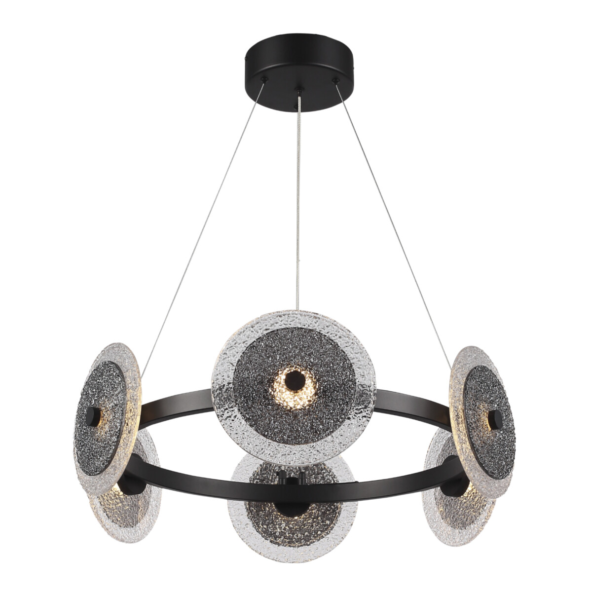 SL6142.433.01 Светильник подвесной ST-Luce черный/дымчатый LED 1*34W 4000K ALUMNO — изображение 1