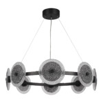 SL6142.443.01 Светильник подвесной ST-Luce черный/дымчатый LED 1*44W 4000K ALUMNO — изображение 2