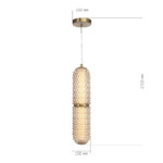 SL6144.303.01 Светильник подвесной ST-Luce латунь/Шампань LED 1*22W 4000K SAGUARO — изображение 4