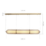 SL6144.313.01 Светильник подвесной ST-Luce латунь/Шампань LED 1*37W 4000K SAGUARO — изображение 5