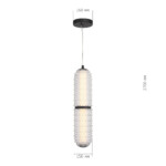 SL6144.403.01 Светильник подвесной ST-Luce черный/прозрачный LED 1*22W 4000K SAGUARO — изображение 4