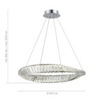 SL6204.101.01 Светильник подвесной ST-Luce Хром/Прозрачный LED 1*32W 4000K RITORTO — изображение 4