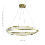 SL6204.321.01 Светильник подвесной ST-Luce Латунь/Прозрачный LED 1*58W 4000K RITORTO — изображение 4