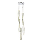 SL6205.103.05 Светильник подвесной ST-Luce Хром/Прозрачный LED 1*55W 4000K ELICA