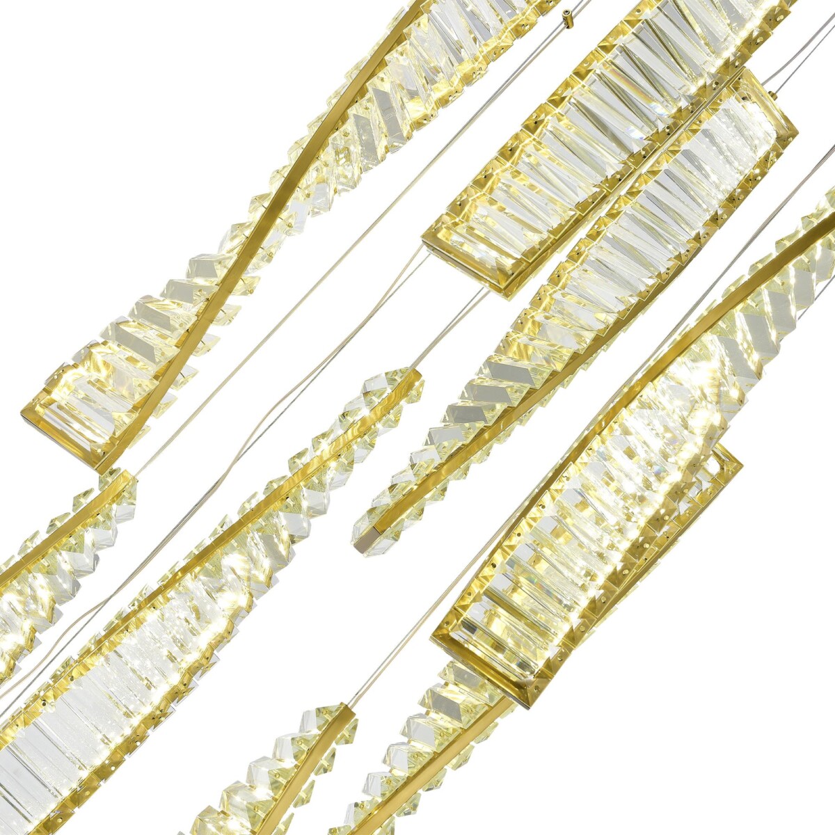 SL6205.303.09 Светильник подвесной ST-Luce Латунь/Прозрачный LED 1*99W 4000K ELICA — изображение 3