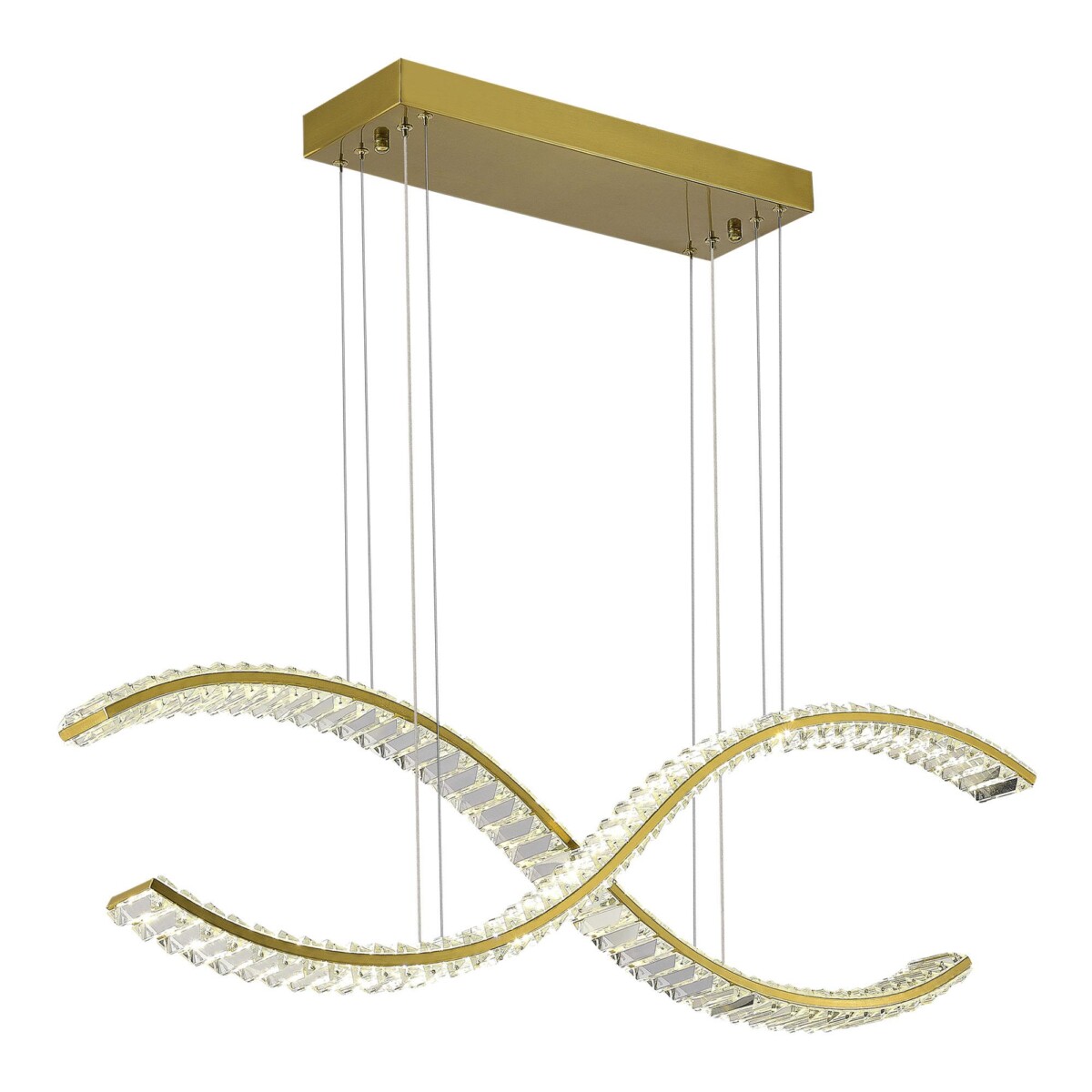 SL6206.303.44_01W SL6206.303.44 Светильник подвесной ST-Luce Латунь/Прозрачный LED 1*44W 3000K ACENO — изображение 1