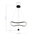 SL6209.403.35 Светильник подвесной ST-Luce Черный/Черный, Белый LED 1*35W 3000K ORIONE — изображение 2