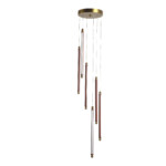 Уценка SL6225.303.06 Светильник подвесной ST-Luce Латунь/Терракотовый, Белый LED 6*5W 3000K BRICK — изображение 2