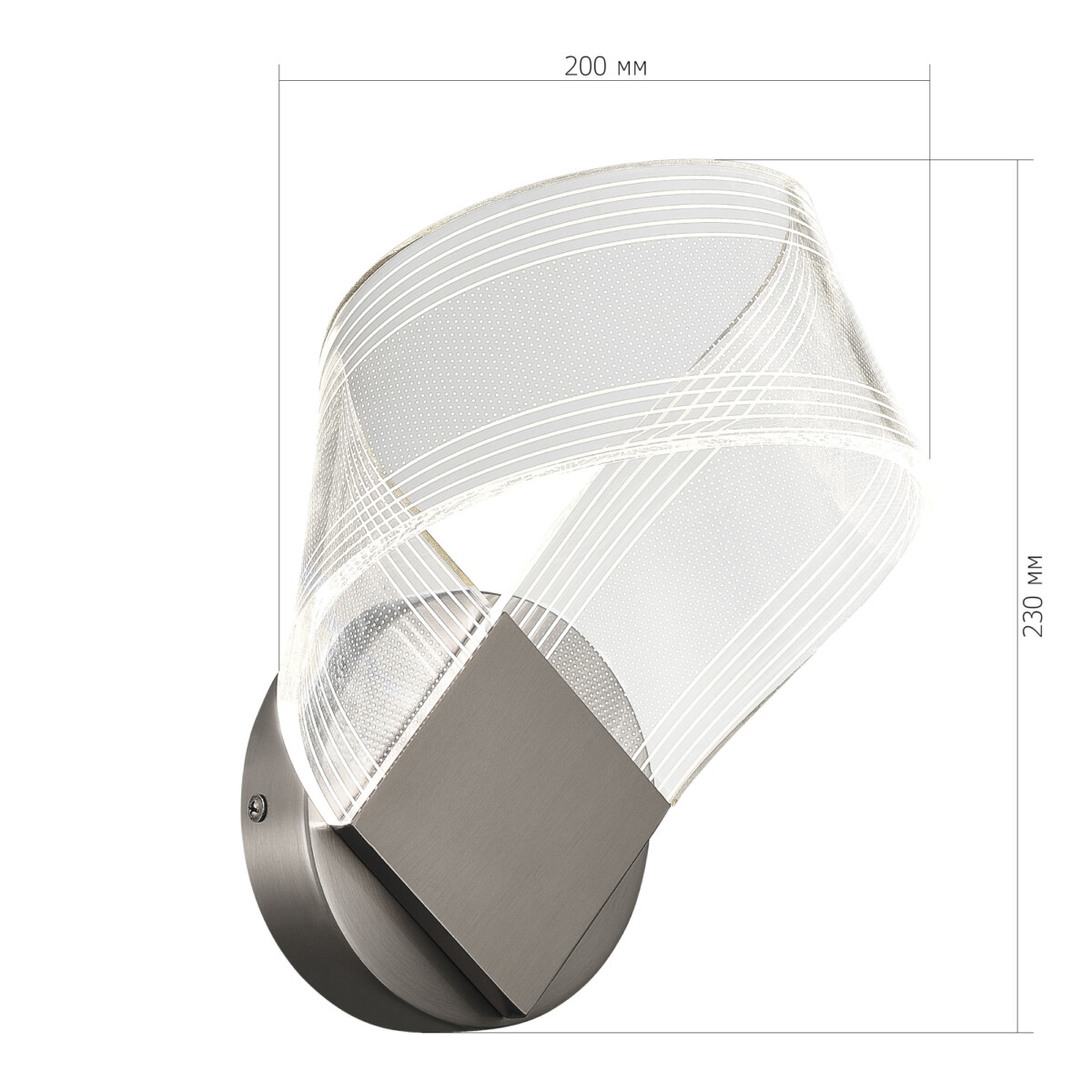 SL6235.101.04 Светильник настенный ST-Luce Никель/Прозрачный LED 1*4W 4000K FAIRY — изображение 4