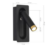 SL6238.401.01 Светильник настенный ST-Luce черный/черный,латунь LED 1*3W 4000K PARILLA — изображение 10
