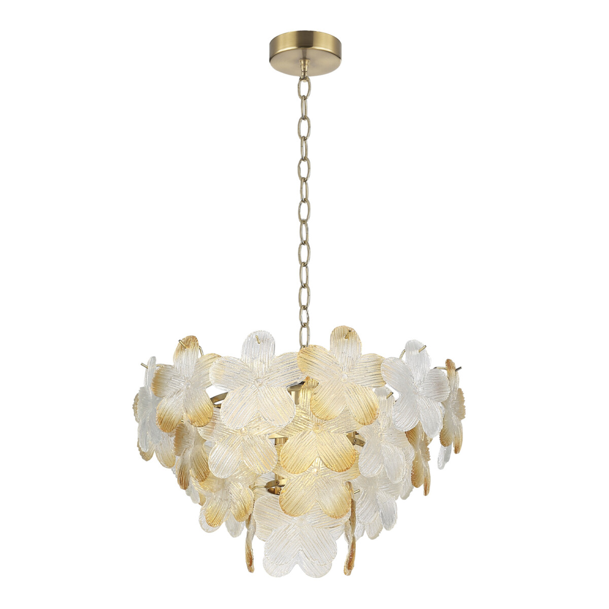 SL6240.203.06 Светильник подвесной ST-Luce золотистый/Прозрачный, янтарный E14 6*60W TENDER — изображение 1