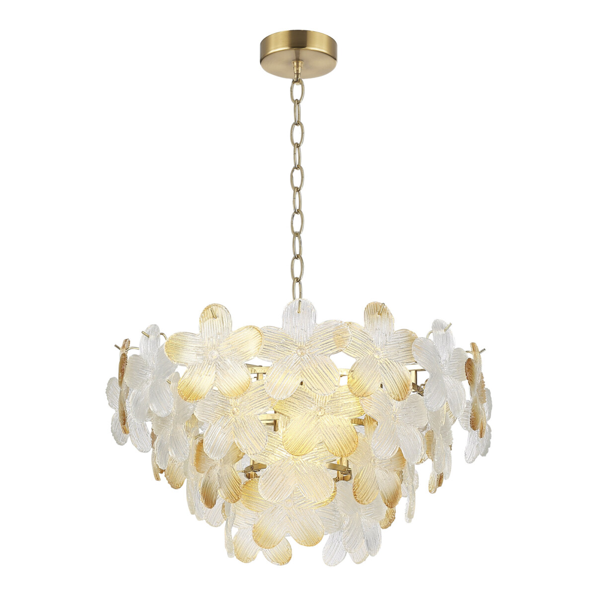 SL6240.203.12_01W SL6240.203.12 Светильник подвесной ST-Luce золотистый/Прозрачный, янтарный E14 12*60W TENDER — изображение 1