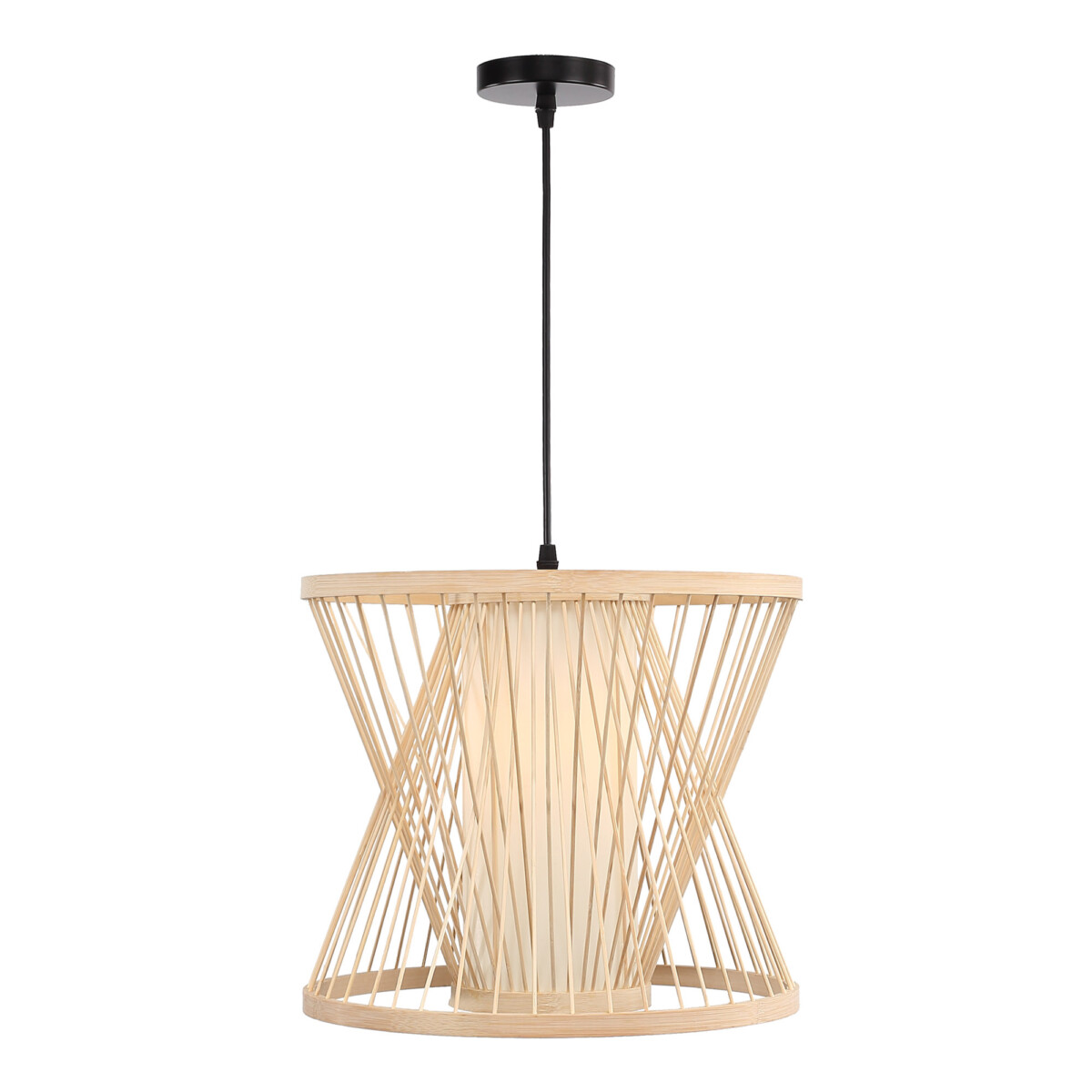 SL6241.503.01_01W SL6241.503.01 Светильник подвесной ST-Luce Древесный/Белый E27 1*40W ALMA — изображение 1