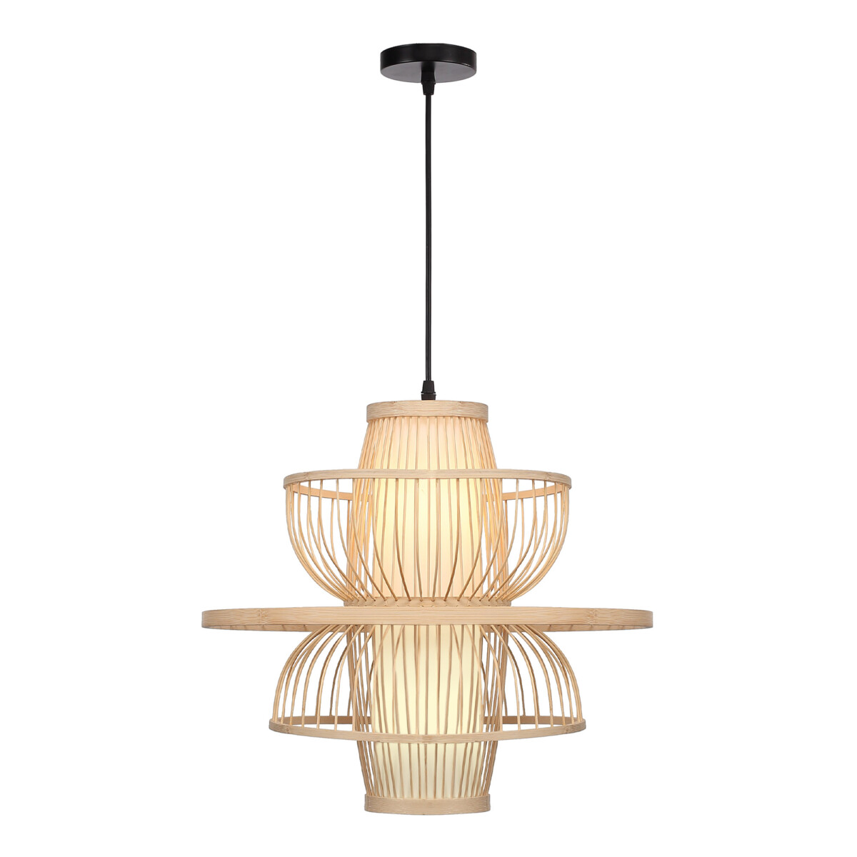 SL6241.513.01_01W SL6241.513.01 Светильник подвесной ST-Luce Древесный/Белый E27 1*40W ALMA — изображение 1