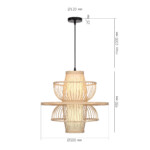 SL6241.513.01 Светильник подвесной ST-Luce Древесный/Белый E27 1*40W ALMA — изображение 7