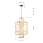 SL6241.523.01 Светильник подвесной ST-Luce Древесный/Белый E27 1*40W ALMA — изображение 6