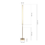 SL6245.205.01 Светильник напольный ST-Luce золотистый/Прозрачный LED 1*20W 4000K FAGY — изображение 5