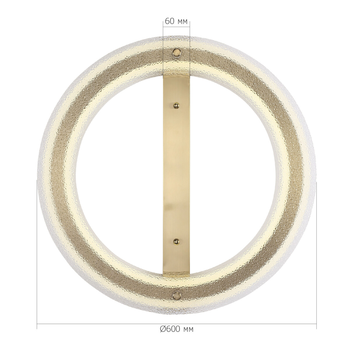 SL6245.212.01 Светильник потолочный ST-Luce золотистый/Прозрачный LED 1*40W 4000K FAGY — изображение 6