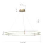 SL6245.213.01 Светильник подвесной ST-Luce золотистый/Прозрачный LED 1*70W 4000K FAGY — изображение 6