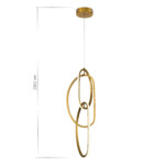 SL6505.213.42 Подвес ST-Luce Золотистый/Золотистый LED 1*42W 4000K ABRA — изображение 4